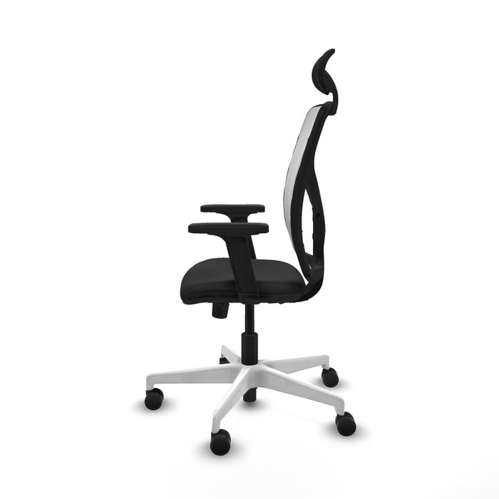 PIQUERAS Y CRESPO Silla de oficina Motilla con mecanismo Sincro, Blanco y Negro PIQUERAS Y CRESPO Silla de oficina Motilla con mecanismo Sincro, Blanco y Negro