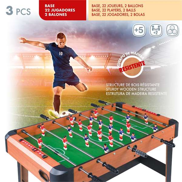 Color Baby Futbolín de Madera 121X61X79 Cm
