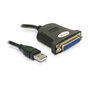 DeLOCK Adaptador USB 1.1 a paralelo con conector DB25 y cable de 0,8 m