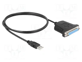 DeLOCK Adaptador USB 1.1 a paralelo con conector DB25 y cable de 0,8 m
