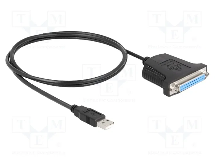 DeLOCK Adaptador USB 1.1 a paralelo con conector DB25 y cable de 0,8 m DeLOCK Adaptador USB 1.1 a paralelo con conector DB25 y cable de 0,8 m