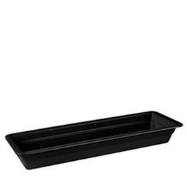 Vollrath Cubeta Melamina Negra GN 2/4-065 para Buffet, 6.5 cm de Alto