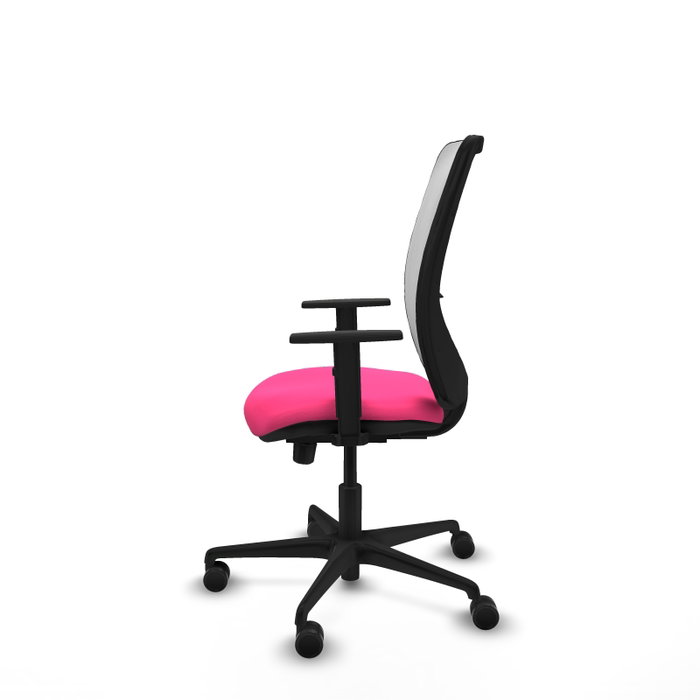 PIQUERAS Y CRESPO Silla de oficina Zulema Rosa y Blanca