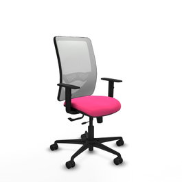 PIQUERAS Y CRESPO Silla de oficina Zulema Rosa y Blanca
