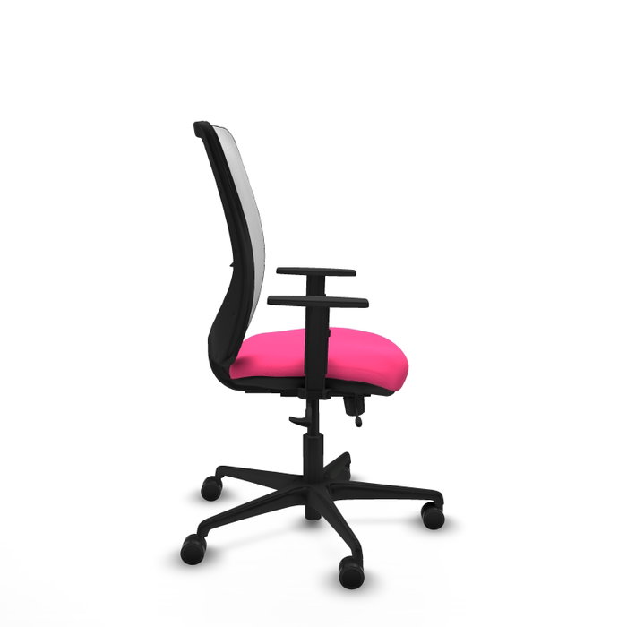 PIQUERAS Y CRESPO Silla de oficina Zulema Rosa y Blanca