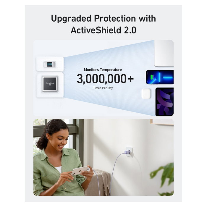 Anker 511 Nano 3 Cargador de Pared USB-C 30W Blanco