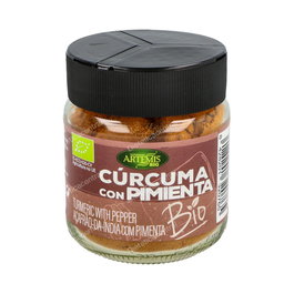ARTEMIS BIO Cúrcuma con Pimienta XL Especia 80Gr Bio Vegan