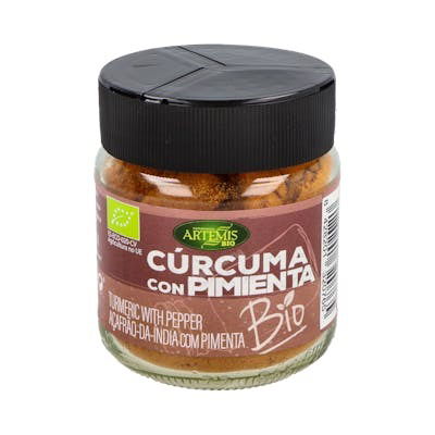 ARTEMIS BIO Cúrcuma con Pimienta XL Especia 80Gr Bio Vegan ARTEMIS BIO Cúrcuma con Pimienta XL Especia 80Gr Bio Vegan