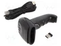QOLTEC Lector de Código de Barras Inalámbrico USB 1D/2D