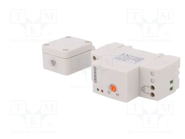 ORNO Interruptor de crepúsculo para raíl DIN 230VAC SPST-NO 20A