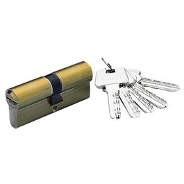 Yale Cilindro de Seguridad HS-7 30x30/r15,0 Latonado