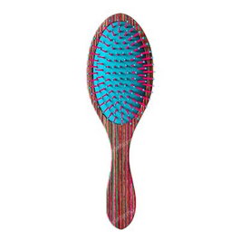 Bifull Cepillo Ovalado Striped Wood Purple