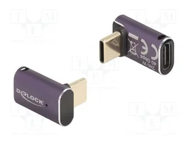 DeLOCK Adaptador USB Type-C 40 Gbps PD 3.1 240 W 8K 60 Hz Antracita