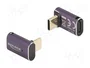 DeLOCK Adaptador USB Type-C 40 Gbps PD 3.1 240 W 8K 60 Hz Antracita
