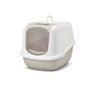 Savic Nestor Jumbo Arenero Cubierto para Gatos, Blanco-Café