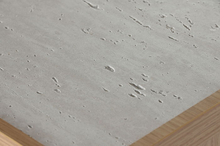 DKD Home Decor Chifonier Moderno Gris Claro Natural 4 Cajones 40 x 100 x 76 cm