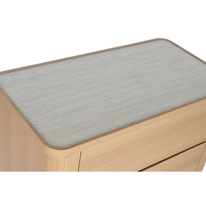 DKD Home Decor Chifonier Mármol MDF Travertino 76x40x100