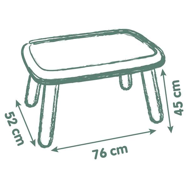 Smoby Mesa Infantil de Plástico para Niños a Partir de 2 Años