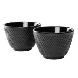 Bredemeijer Jang Set de 2 Tazas de Té de Hierro Fundido Negro, 78x53mm