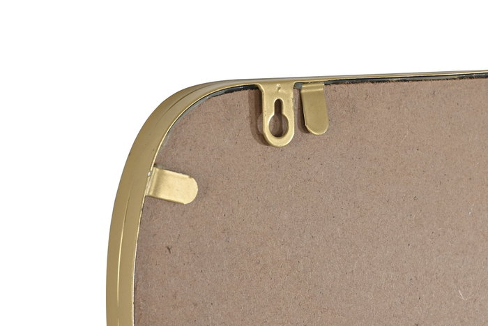 DKD Home Decor Espejo Irregular Dorado de Hierro y Cristal 50x150 cm