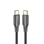 Vention TAUBF Cable USB 2.0 Tipo-C a Tipo-C, 3A, 480Mbit/s, 1 Metro, Negro