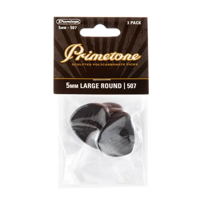 Dunlop Primetone Classic Large Round Tip 5,0 mm (pack de 3) Dunlop Primetone Classic Large Round Tip 5,0 mm (pack de 3)
