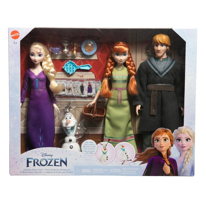 MATTEL HLW59 Pack de Muñecos Articuladas Frozen 2 Disney - Anna, Elsa, Kristoff y Olaf con Ropa Intercambiable MATTEL HLW59 Pack de Muñecos Articuladas Frozen 2 Disney - Anna, Elsa, Kristoff y Olaf con Ropa Intercambiable