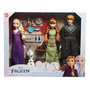 MATTEL HLW59 Pack de Muñecos Articuladas Frozen 2 Disney - Anna, Elsa, Kristoff y Olaf con Ropa Intercambiable
