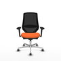 PIQUERAS Y CRESPO Silla de oficina Mardos Naranja y Negro