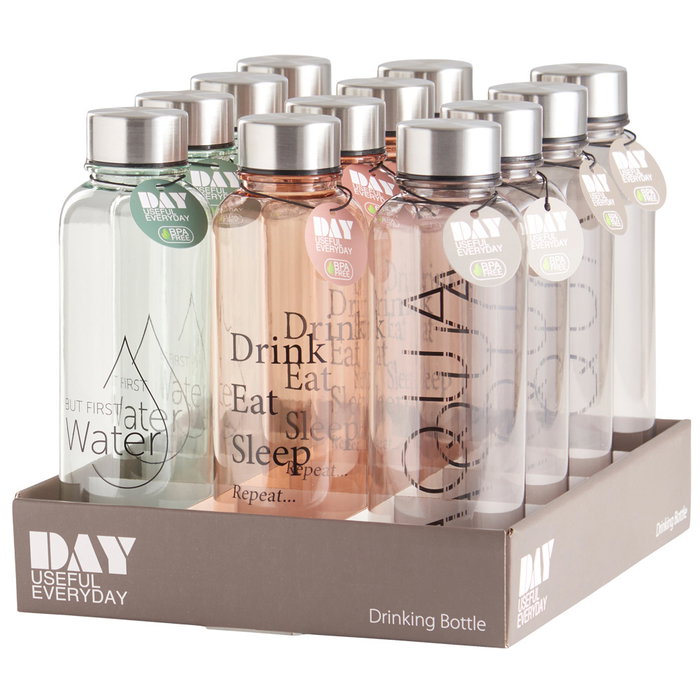 Botella 500 Ml Con Tapón Acero DAY Apta Lavavajillas Libre BPA