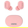 Aiwa Auriculares Bluetooth EBTW-150PK Táctil, Estuche de Carga, Pantalla LED, 2 Micrófonos, Color Rosa
