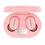 Aiwa EBTW-150PK Auriculares Inalámbricos Bluetooth 5.0 TWS Intraurales Hipergraves para Música y Llamadas con Estuche de Carga, Color Rosa