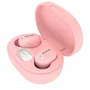 Aiwa EBTW-150PK Auriculares Inalámbricos Bluetooth 5.0 TWS Intraurales Hipergraves para Música y Llamadas con Estuche de Carga, Color Rosa