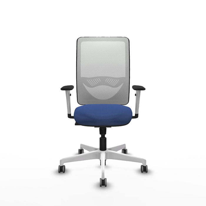 PIQUERAS Y CRESPO Silla de oficina Zulema con mecanismo Sincro, Azul marino y Blanco PIQUERAS Y CRESPO Silla de oficina Zulema con mecanismo Sincro, Azul marino y Blanco