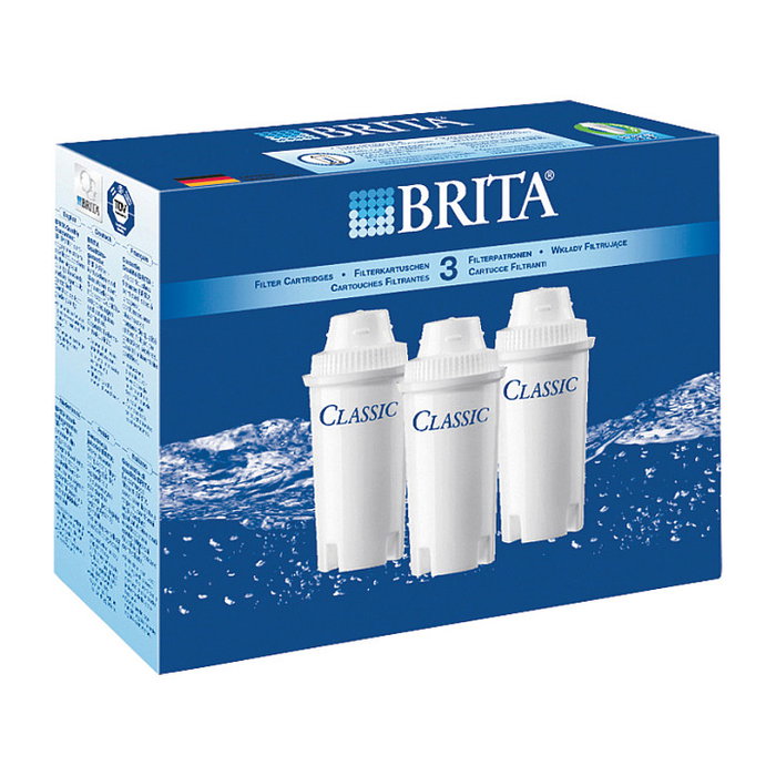 Brita Classic Cartucho para Jarra de Agua, Filtro de Repuesto, Pack 3 Unidades Brita Classic Cartucho para Jarra de Agua, Filtro de Repuesto, Pack 3 Unidades