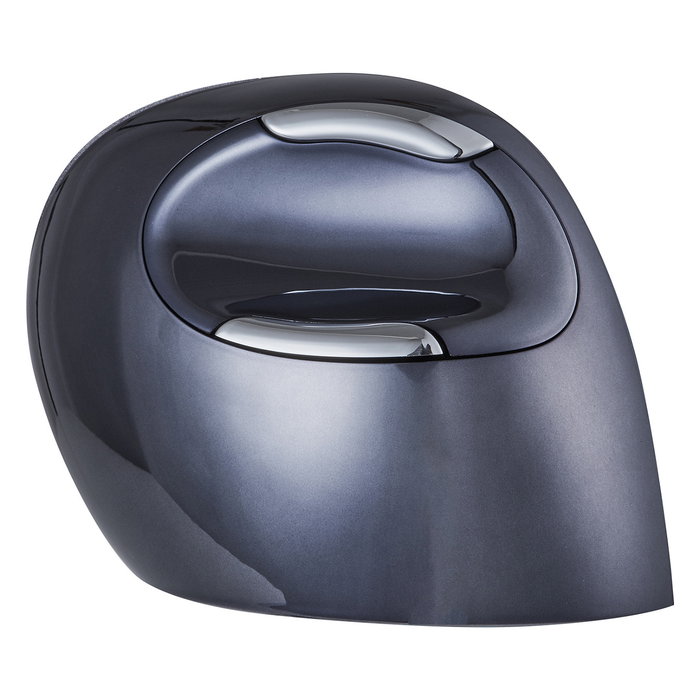 Evoluent BakkerElkhuizen Ratón Vertical Ergónomico para Diestro Inalámbrico RF 3200 DPI 6 Botones Programables Negro/Gris/Plata Plug and Play Windows Mac Linux