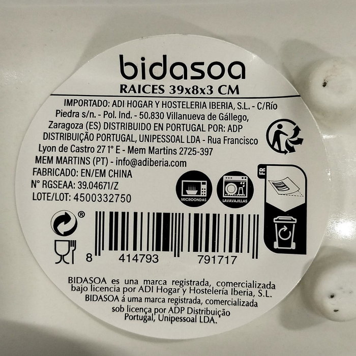 Bidasoa Fuente Patas Raíces en Rojo Bidasoa Fuente Patas Raíces en Rojo