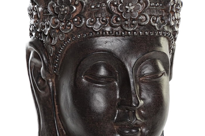 DKD Home Decor Macetero de Resina Buda Gris DKD Home Decor Macetero de Resina Buda Gris