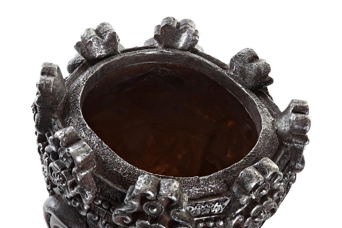 DKD Home Decor Macetero de Resina Buda Gris DKD Home Decor Macetero de Resina Buda Gris