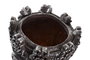 DKD Home Decor Macetero de Resina Buda Gris