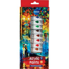Pintura Acrilica Centrum 12 Ml (Tubo) Colores Surtidos Estuche De 12