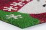 DKD Home Decor Felpudo de Fibra de Coco y PVC con Diseño de Muñeco, Pack de 2