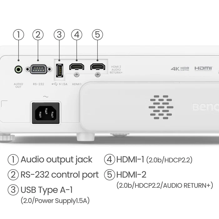 BenQ TK710STi Proyector 4K UHD Láser de Corto Alcance, 3.200 lúmenes ANSI BenQ TK710STi Proyector 4K UHD Láser de Corto Alcance, 3.200 lúmenes ANSI