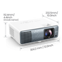 BenQ TK710STi videoproyector 9H.JSK77.17E UHD 4K 3200 lúmenes ANSI DLP para Juego
