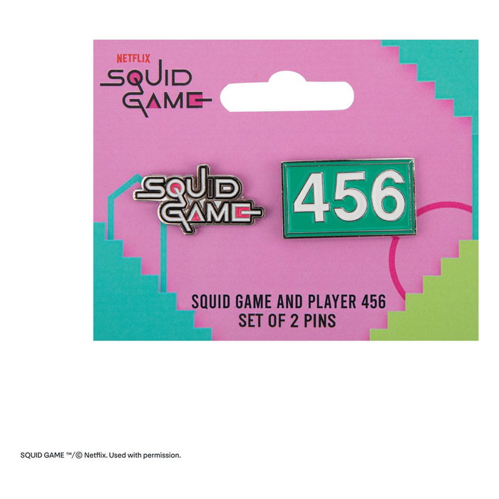 Squid Game Pack 2 Pin Chapas Squid Game & Player 456