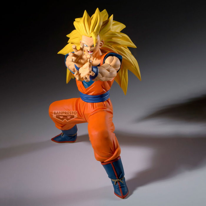 BANPRESTO Figura Super Saiyan 3 Son Goku vs Majin Buu Pure Match Makers Dragon Ball Z 16cm