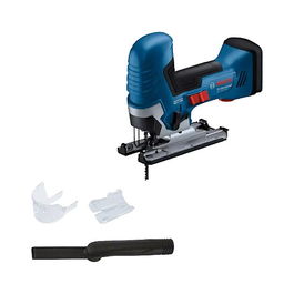 Bosch GST 18V-125 S Sierra Caladora Profesional sin Escobillas 18V (3500 spm, Corte 12.5 cm, Empuñadura Cilíndrica, 90°), Solo Máquina