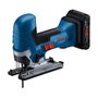 Bosch Professional Sierra de Calar Inalámbrica GST 18V-125 12V con Kit Extracción de Polvo y Protector contra Astillas, Hoja 26 mm