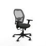 PIQUERAS Y CRESPO Silla de oficina Jorquera con mecanismo Sincro/Traslack, Negro y Gris