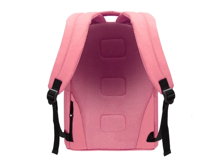 Antartik Mochila Coral con Asa y Bolsillos con Cremallera, Compartimento Portátil 14.1', Antirrobo, 310x160x410 mm